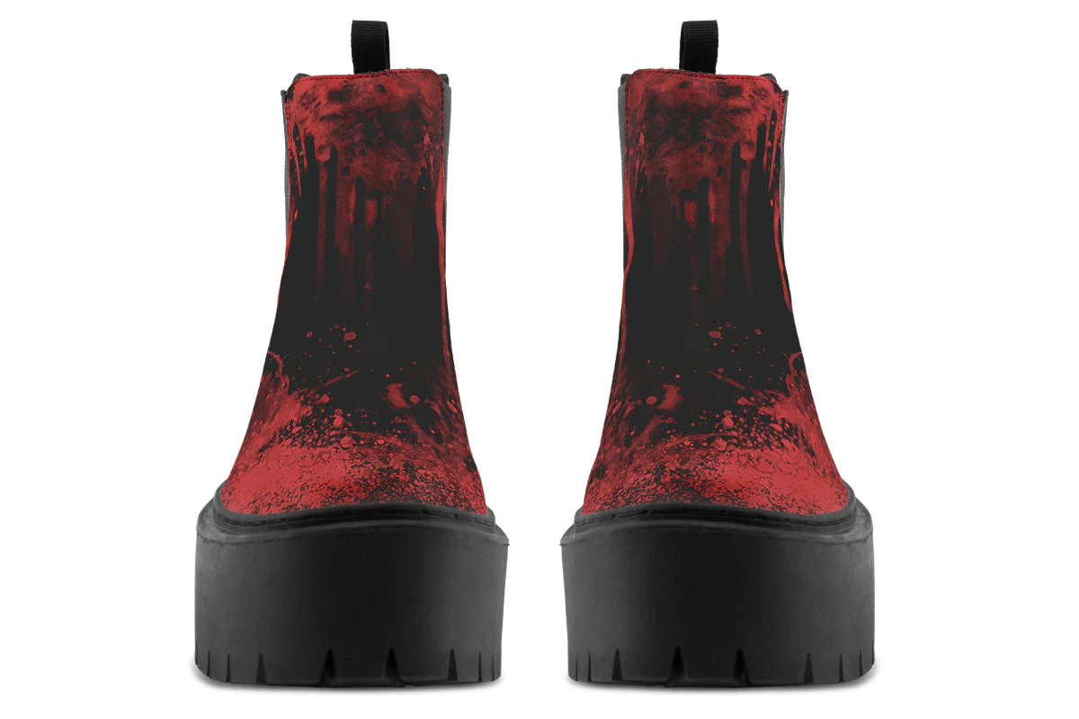 Black Oops My Bad Platform Chelsea Boots - Image 7