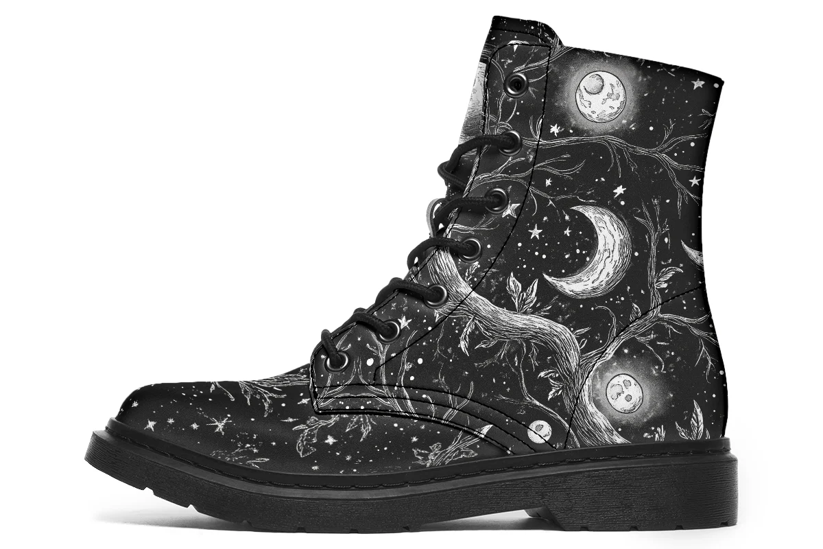 Black Waning Tree Boots
