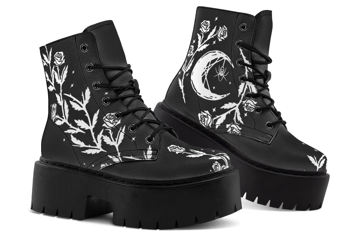 Black Widow Platform Boots - Image 5