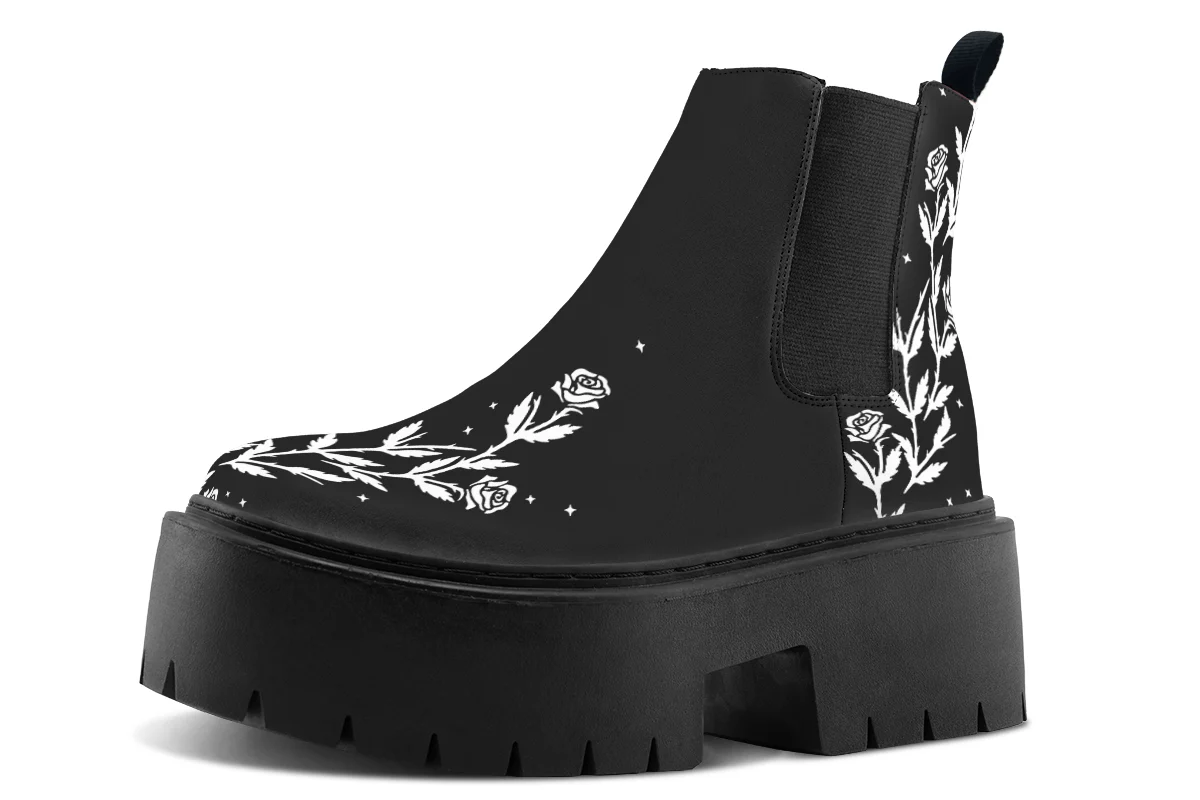 Black Widow Platform Chelsea Boots - Image 3