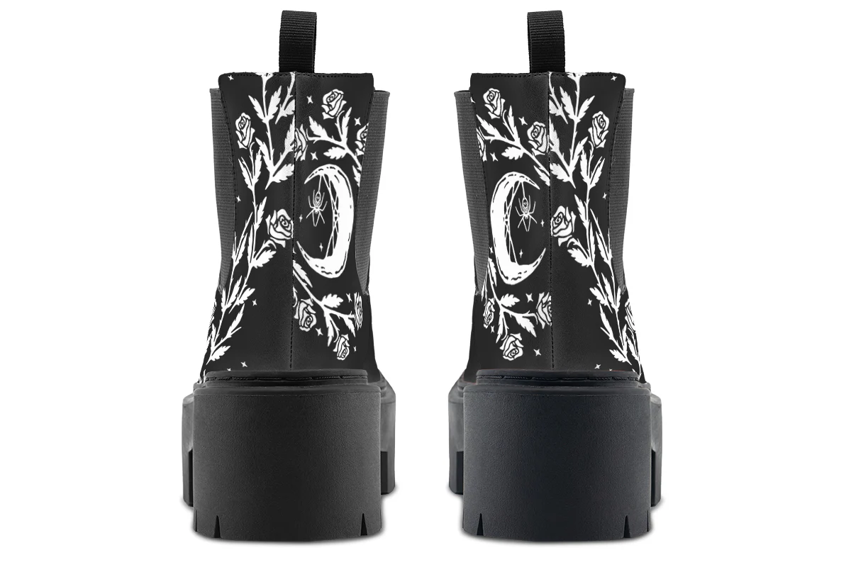 Black Widow Platform Chelsea Boots - Image 6