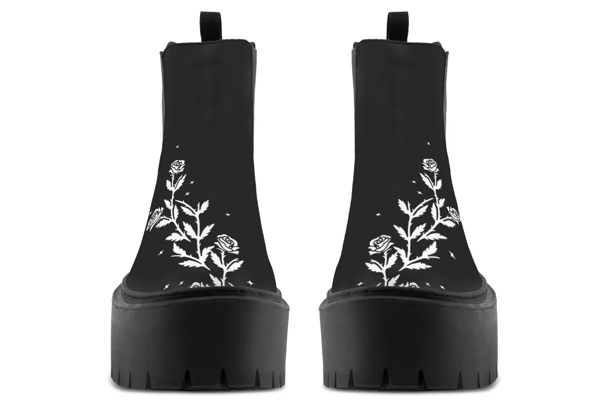 Black Widow Platform Chelsea Boots - Image 7