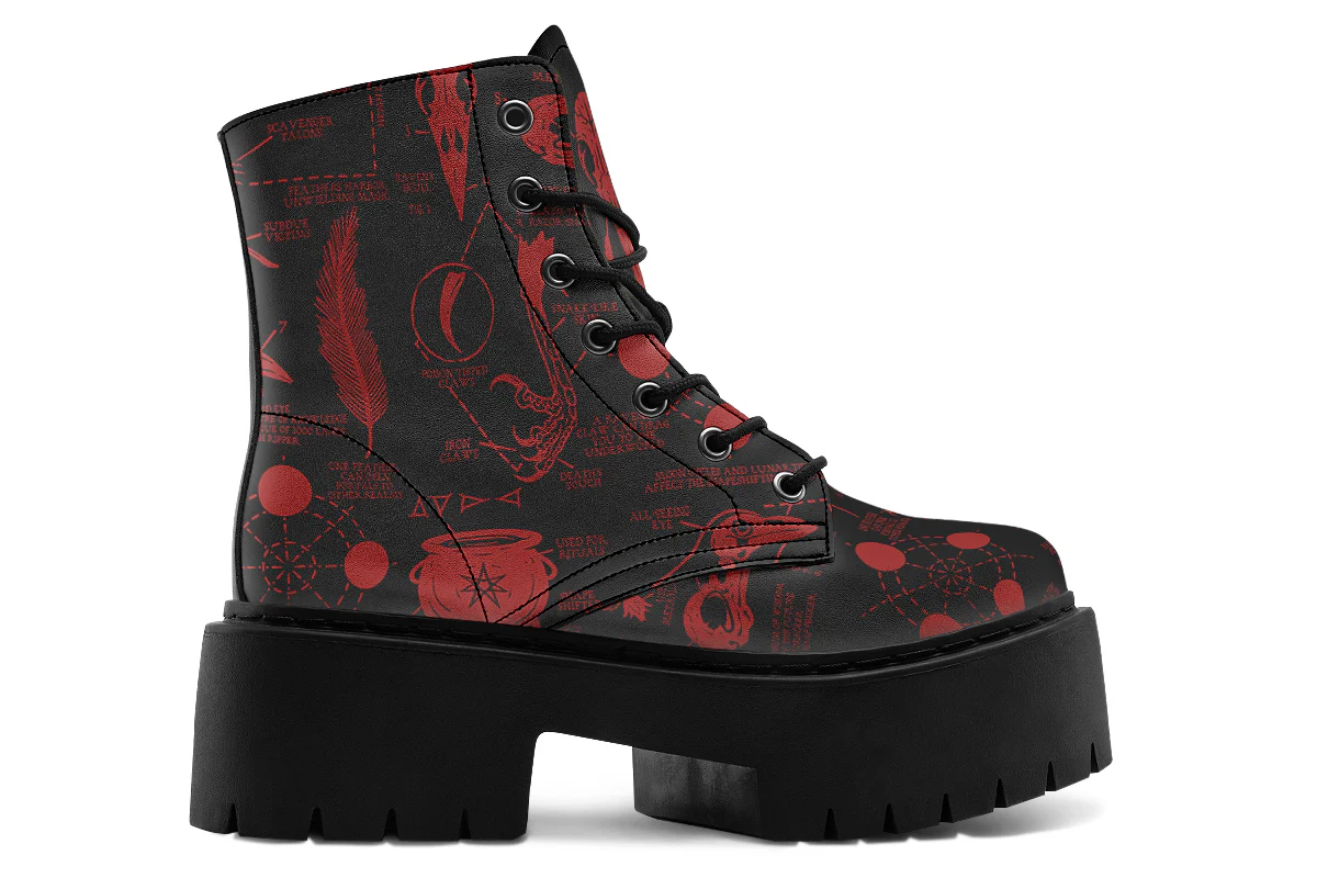 Blood Raven Study Platform Boots - Image 3