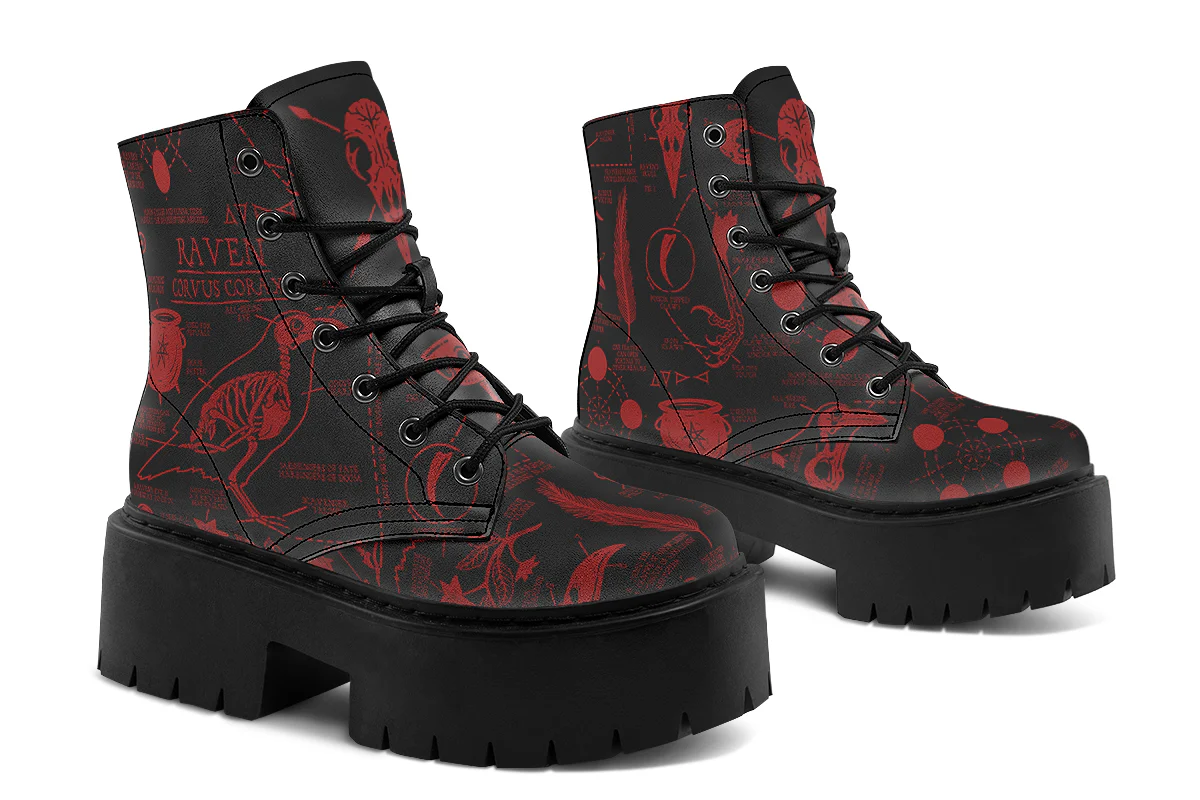 Blood Raven Study Platform Boots - Image 4