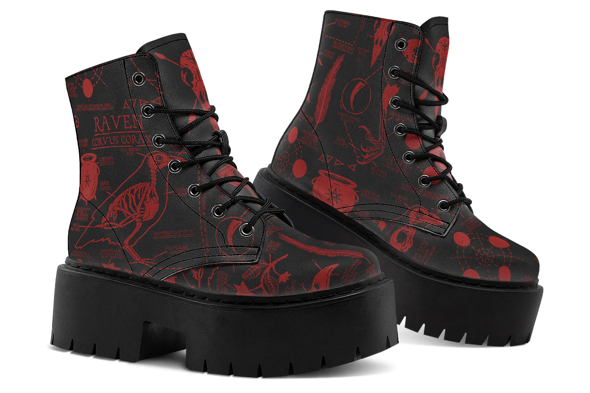 Blood Raven Study Platform Boots - Image 5