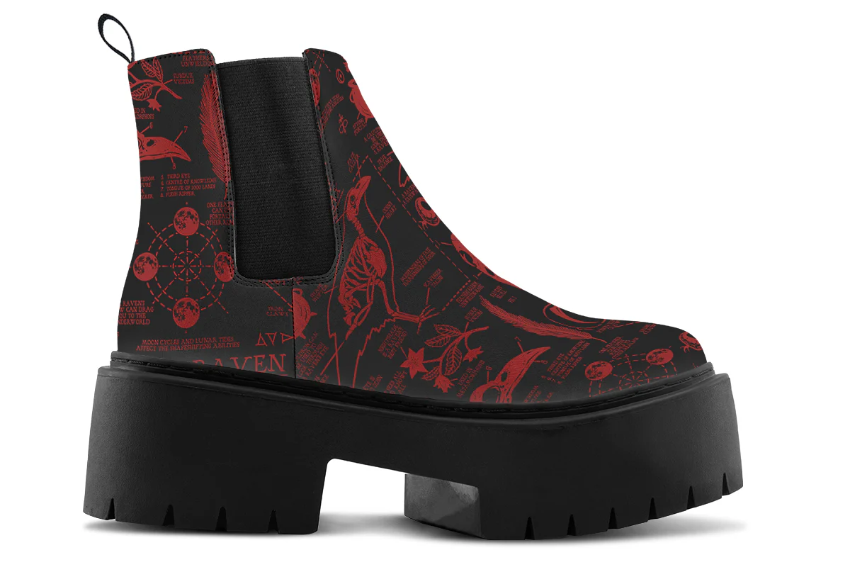Blood Raven Study Platform Chelsea Boots - Image 2