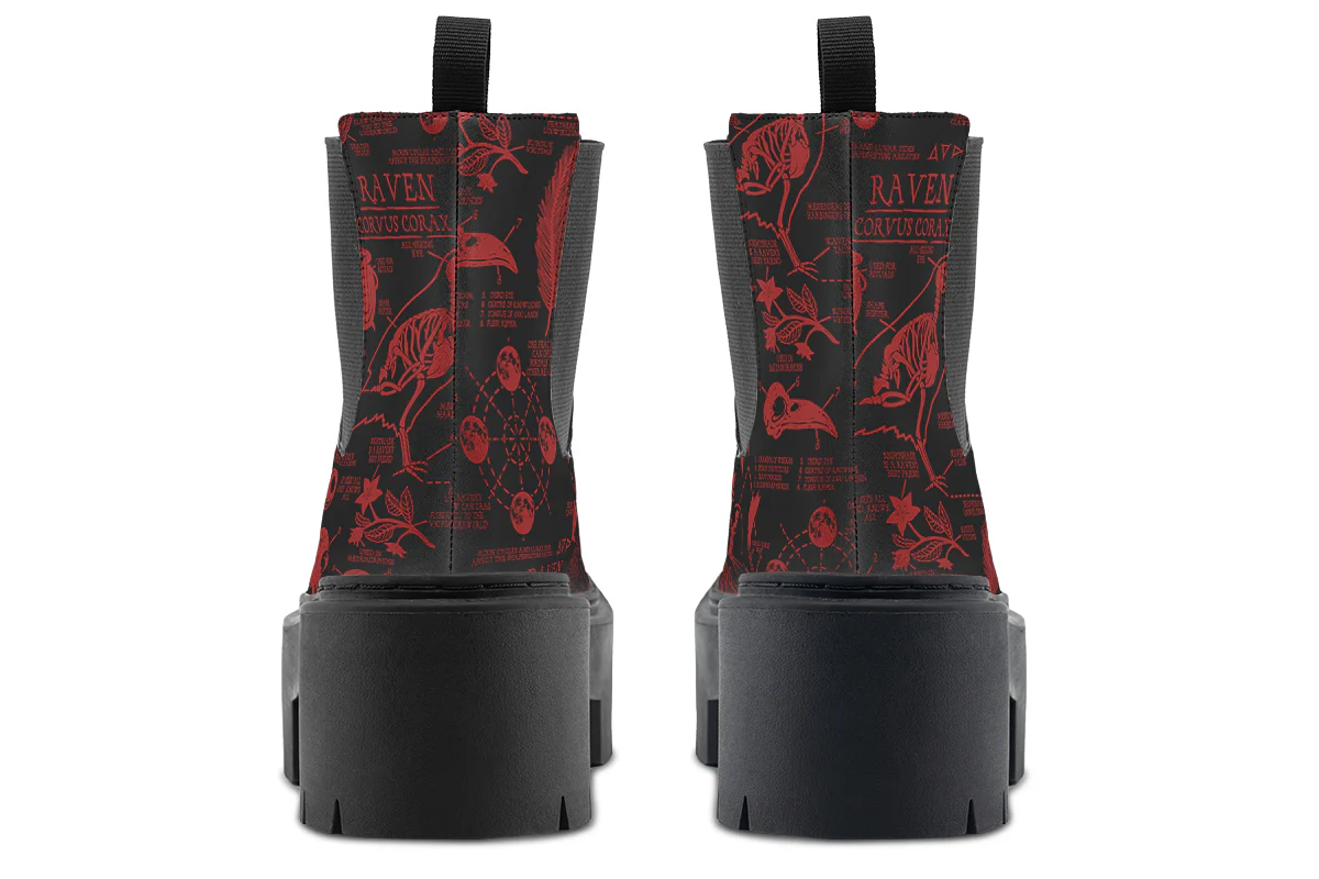 Blood Raven Study Platform Chelsea Boots - Image 6