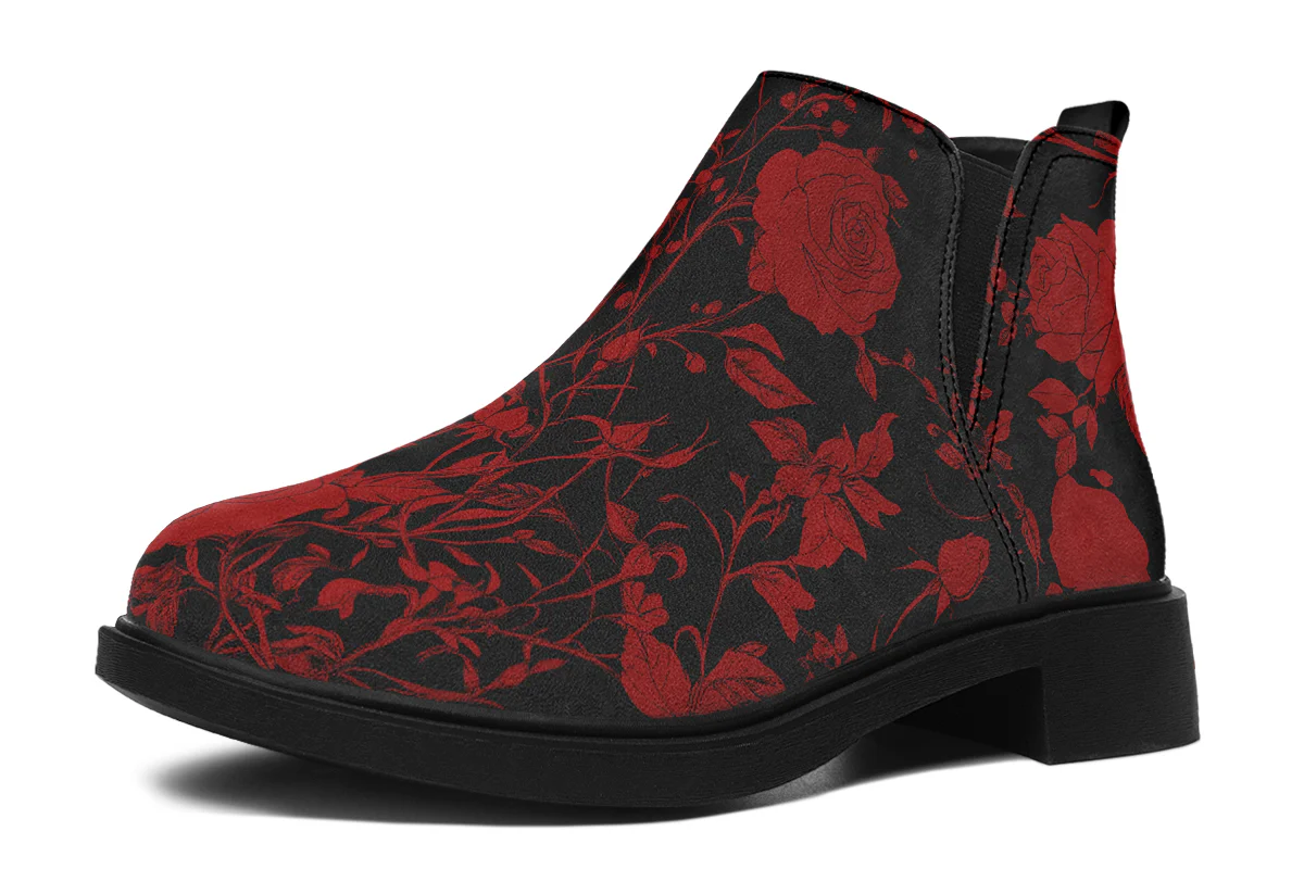Blood Rose Romance Chelsea Boots - Image 2