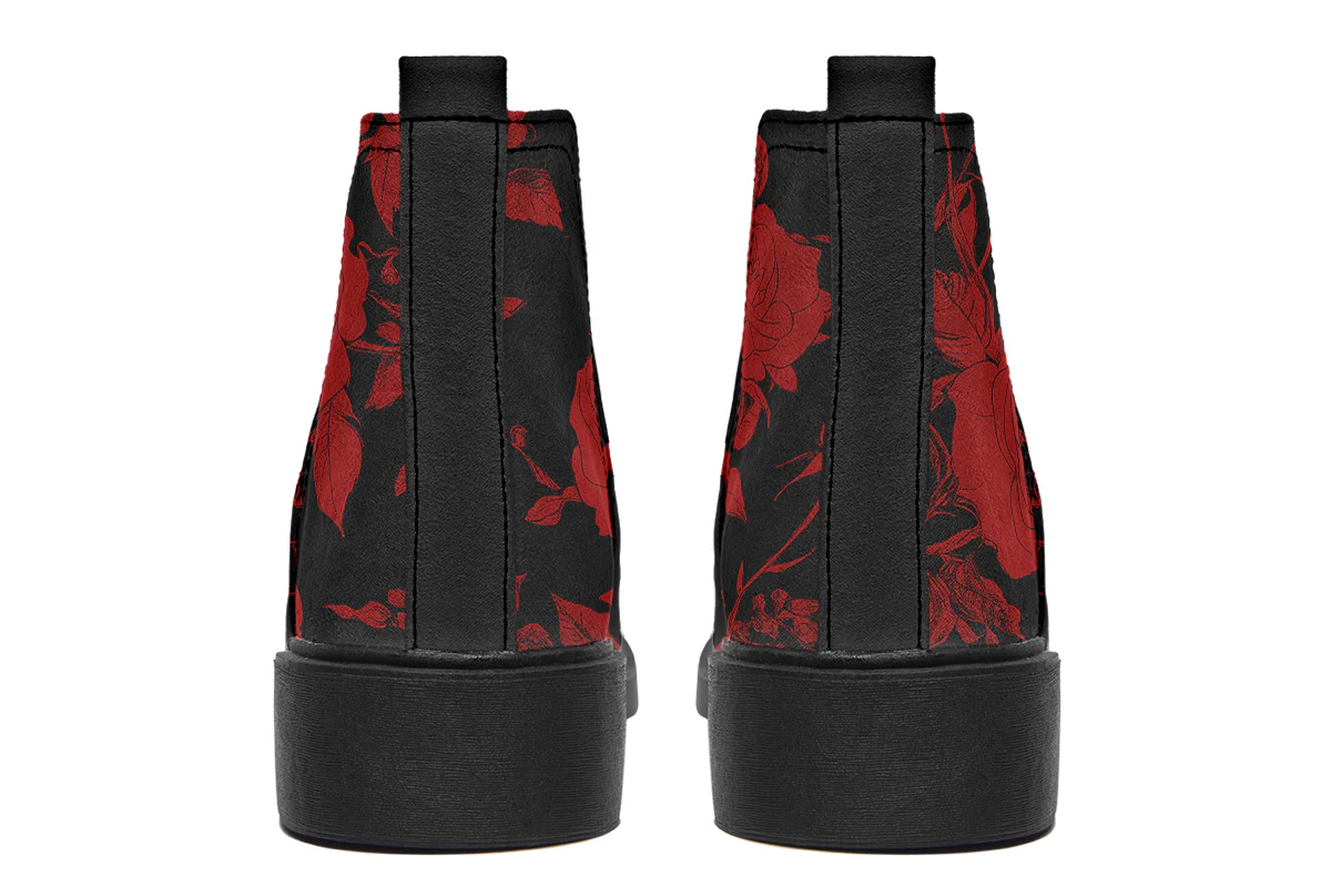 Blood Rose Romance Chelsea Boots - Image 5
