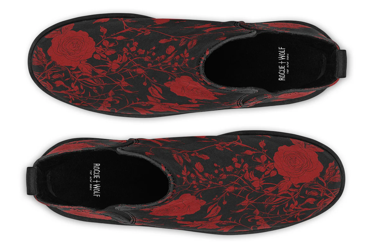 Blood Rose Romance Chelsea Boots - Image 6