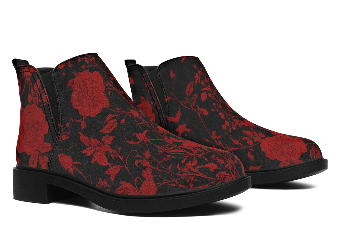 Blood Rose Romance Chelsea Boots - Image 8