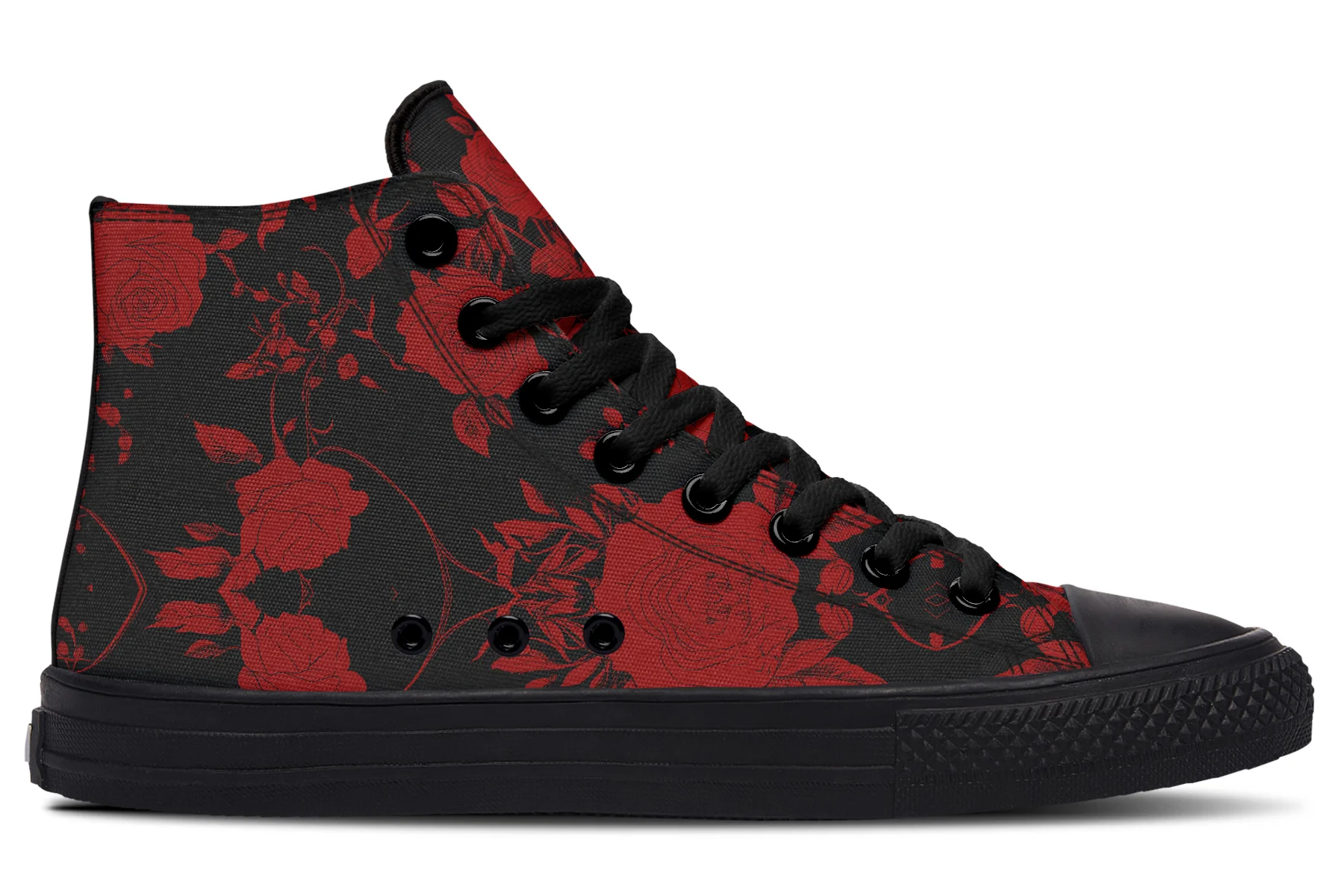 Blood Rose Romance High Tops - Image 3