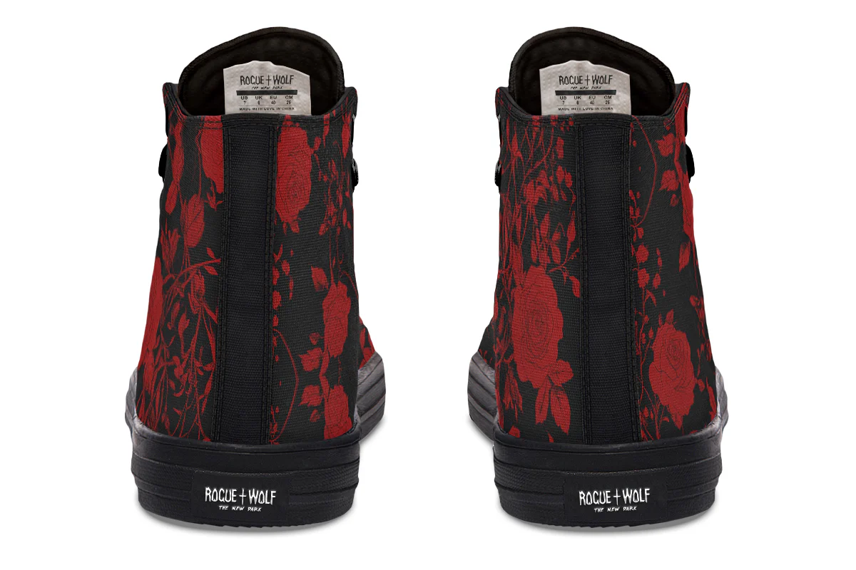 Blood Rose Romance High Tops - Image 8