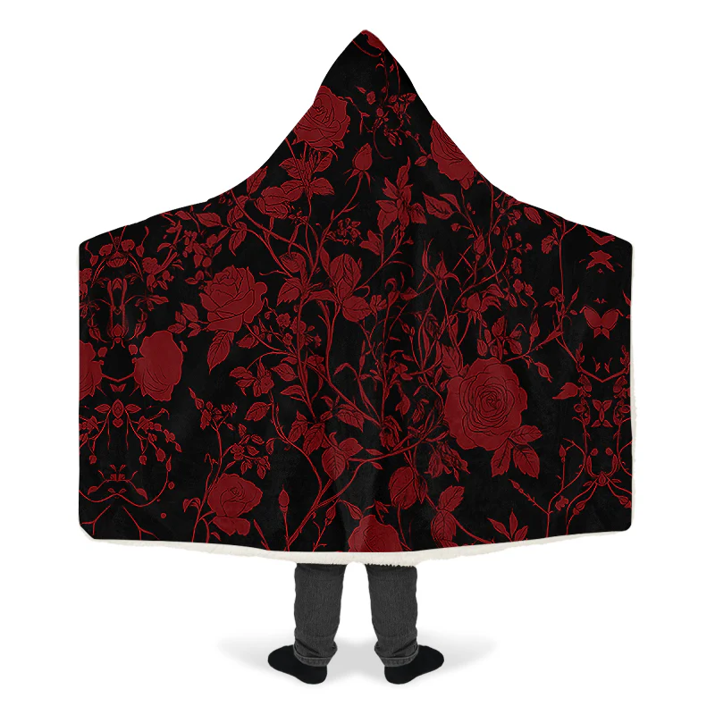 Blood Rose Romance Hooded Blanket - Image 11