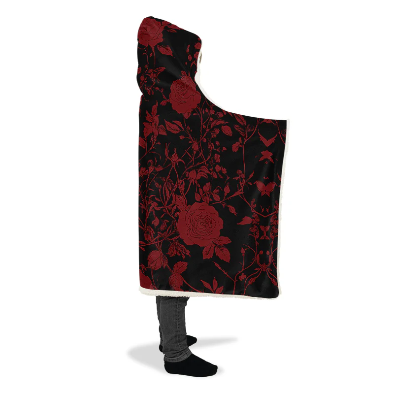 Blood Rose Romance Hooded Blanket - Image 13