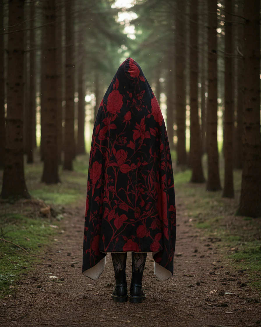 Blood Rose Romance Hooded Blanket - Image 2