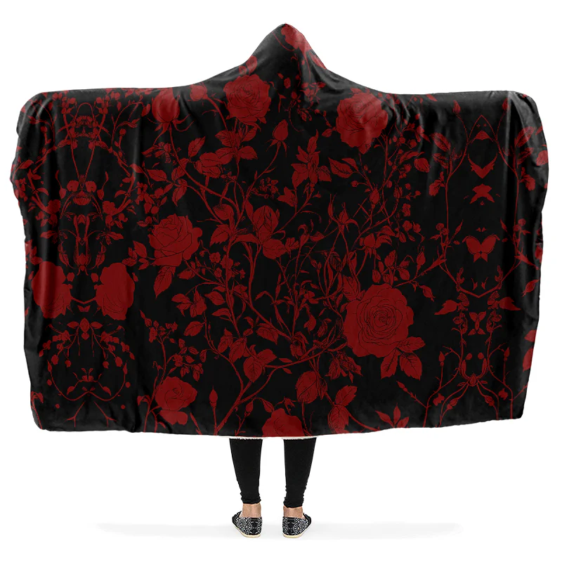 Blood Rose Romance Hooded Blanket - Image 3