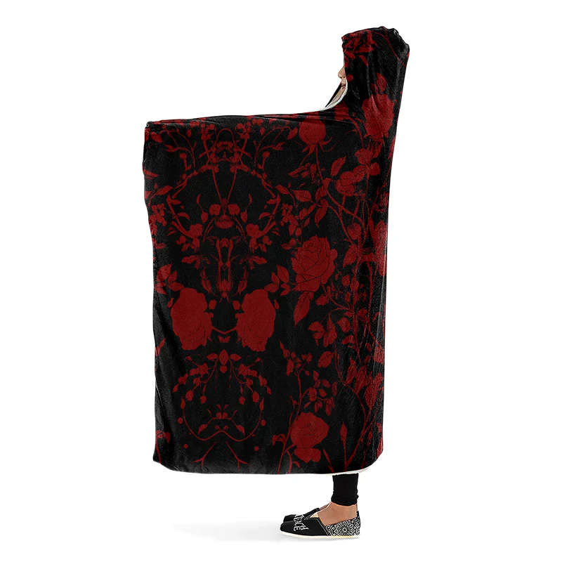 Blood Rose Romance Hooded Blanket - Image 6