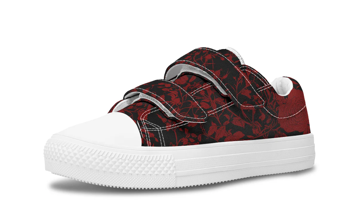 Blood Rose Romance Kids Low Tops - Image 10