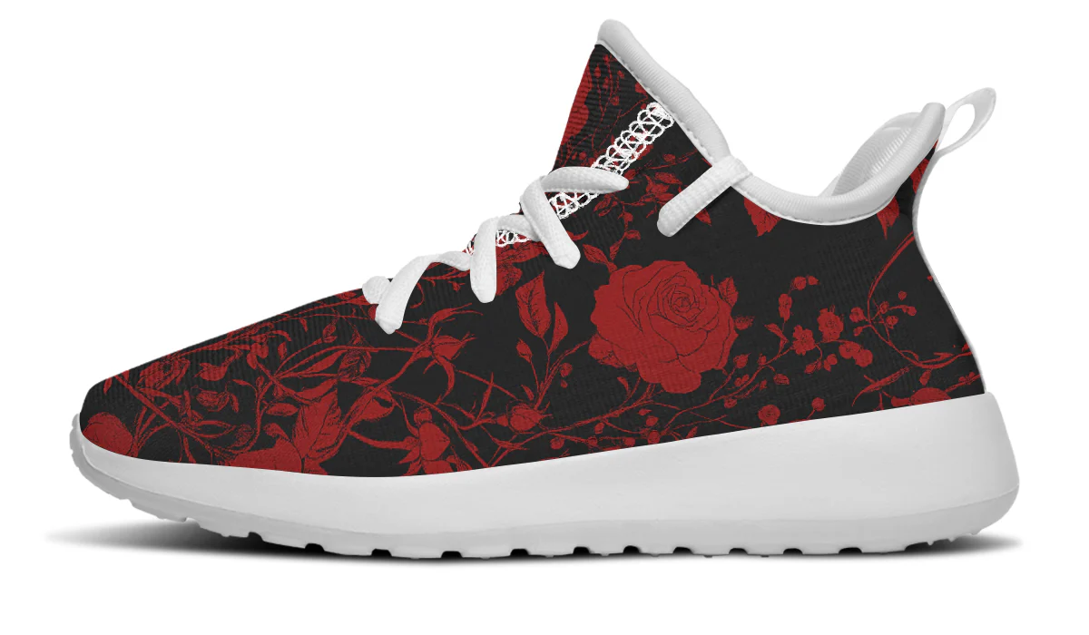 Blood Rose Romance Kids Sneakers - Image 11