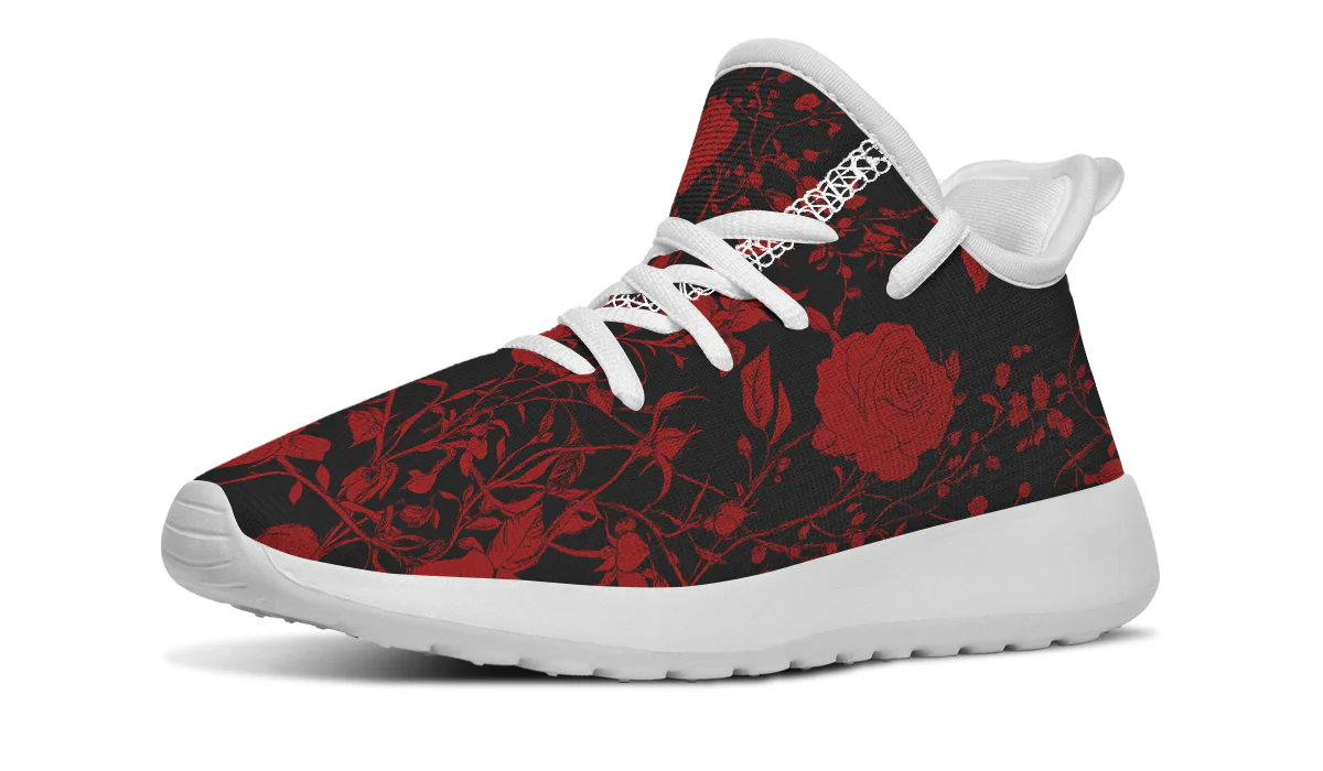Blood Rose Romance Kids Sneakers - Image 12