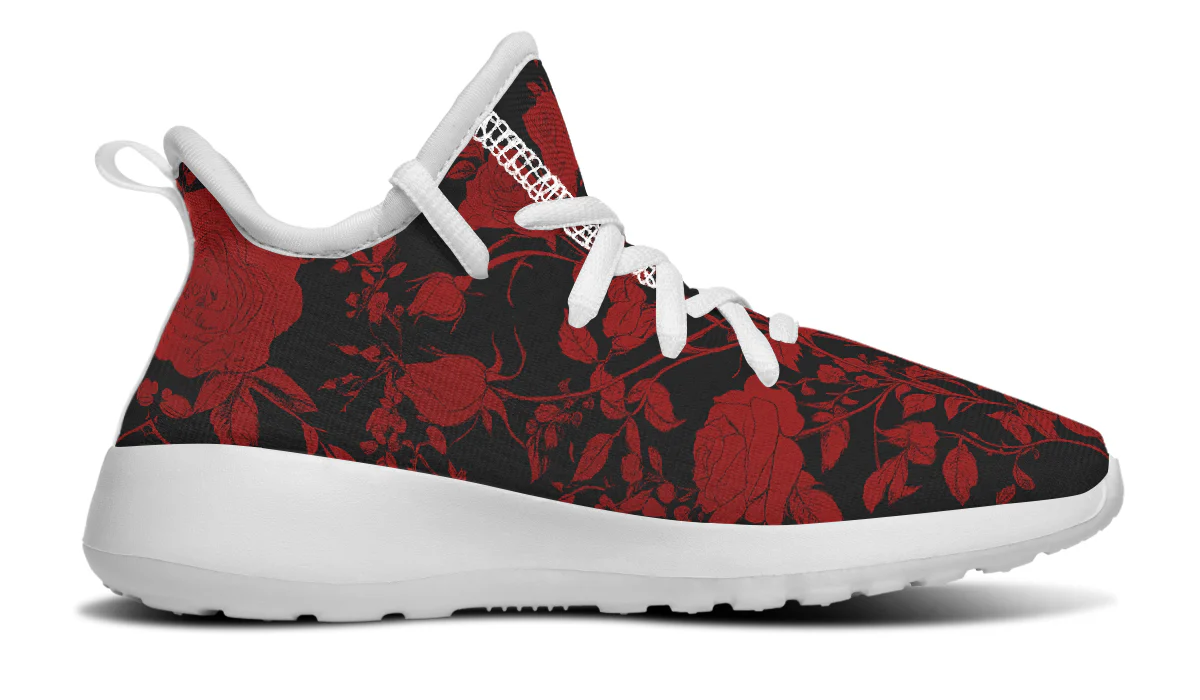 Blood Rose Romance Kids Sneakers - Image 13