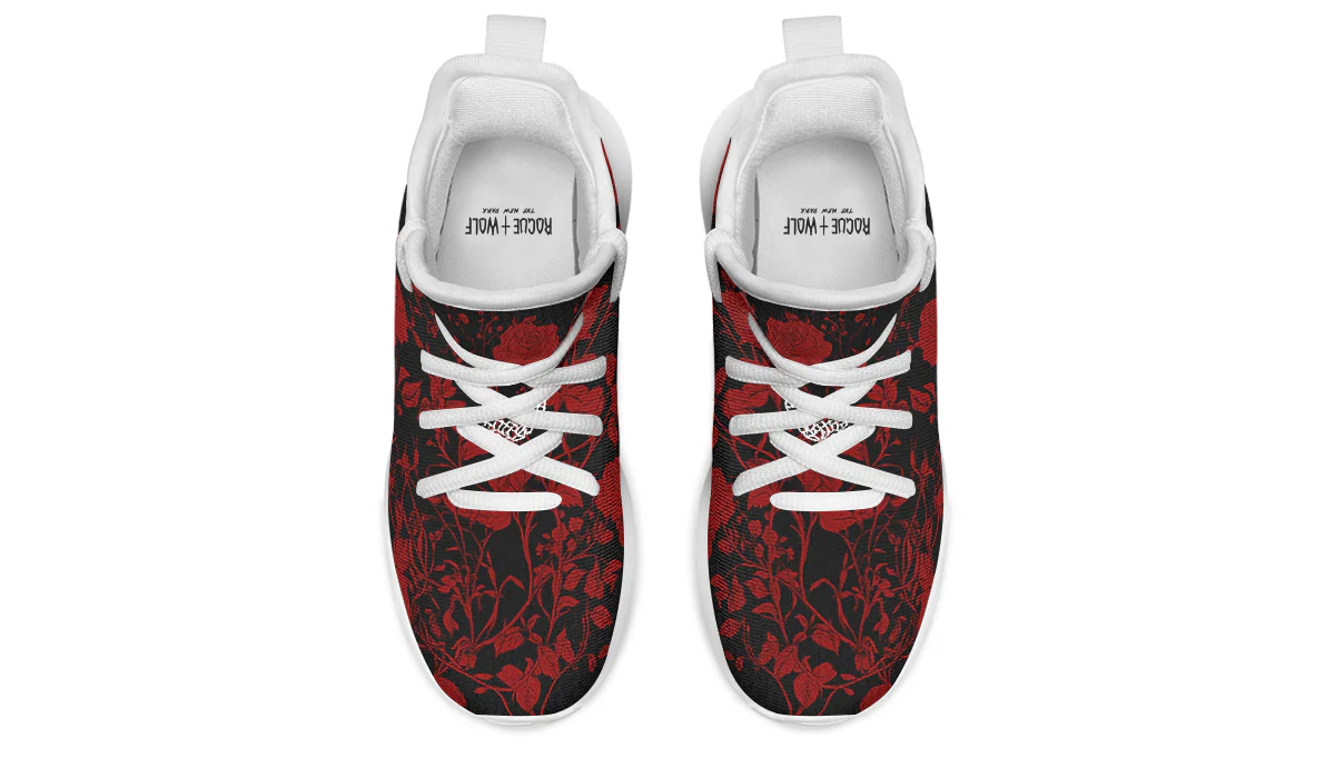 Blood Rose Romance Kids Sneakers - Image 15