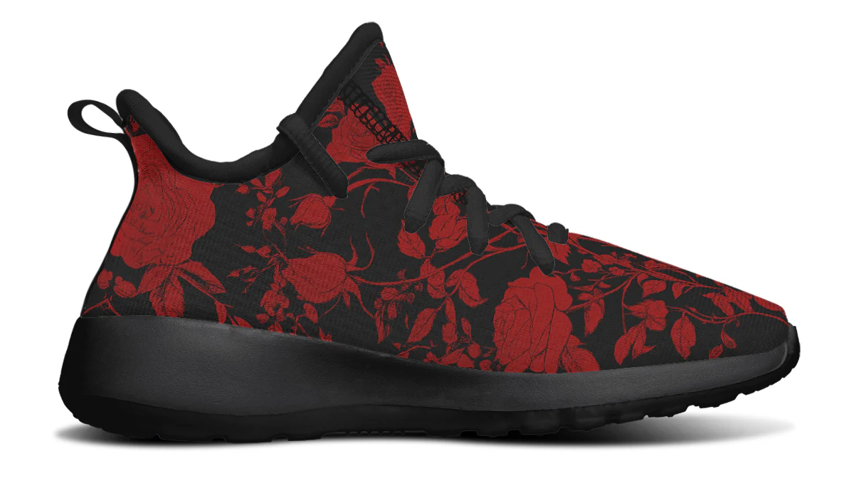 Blood Rose Romance Kids Sneakers - Image 3