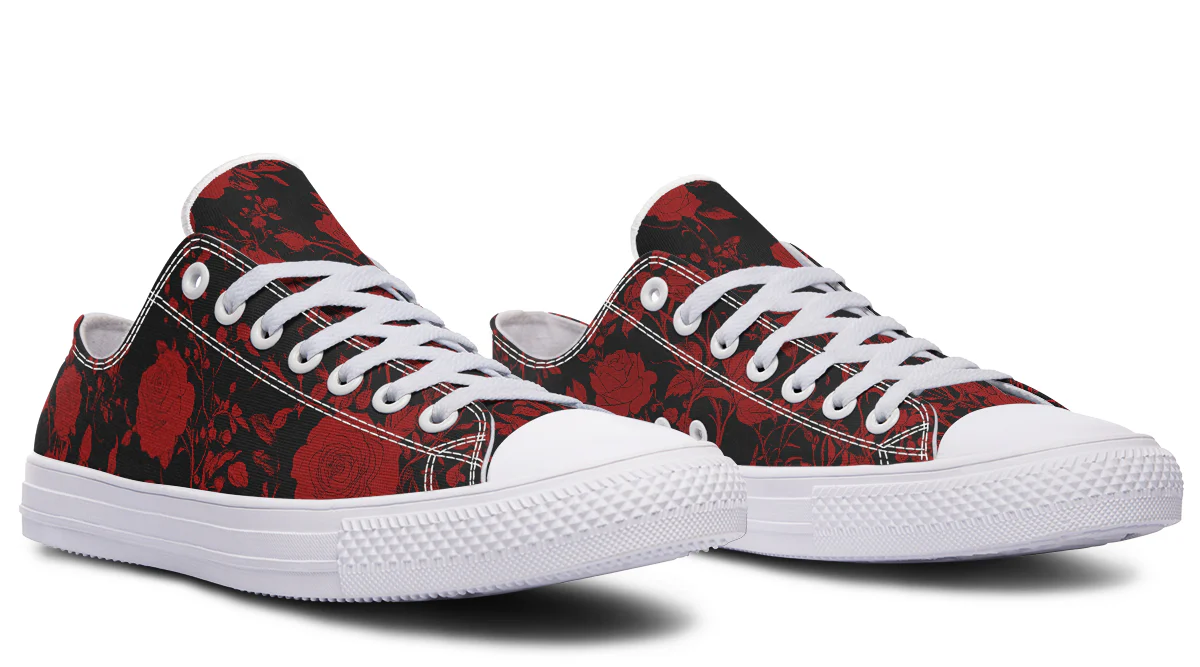 Blood Rose Romance Low Tops - Image 13