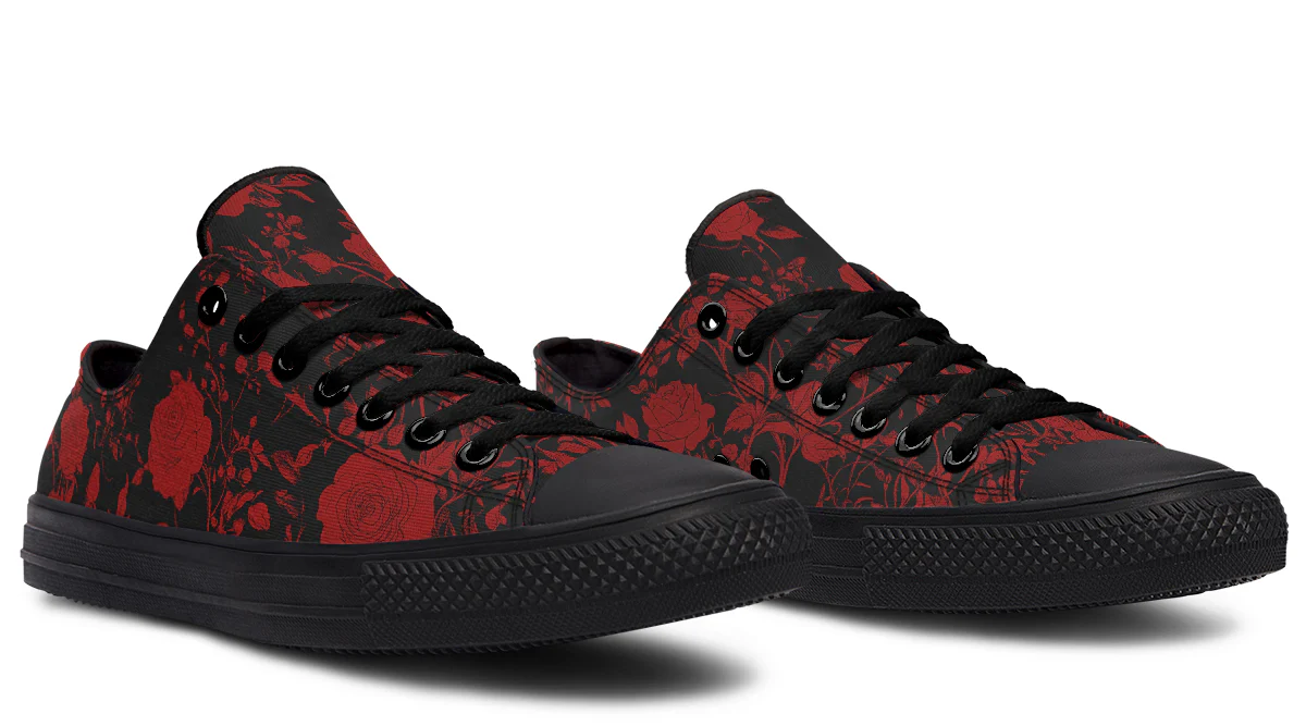 Blood Rose Romance Low Tops - Image 4