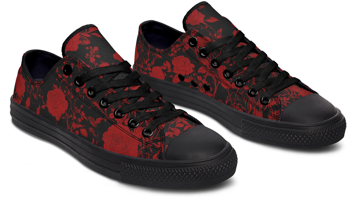 Blood Rose Romance Low Tops - Image 5