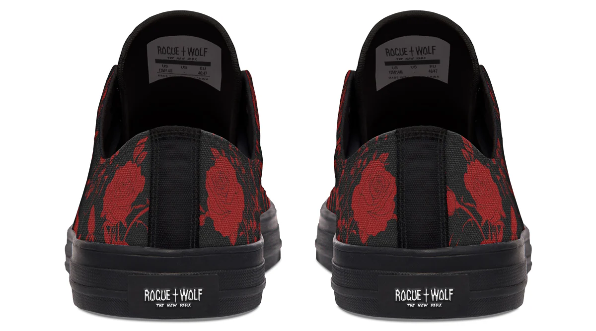 Blood Rose Romance Low Tops - Image 8