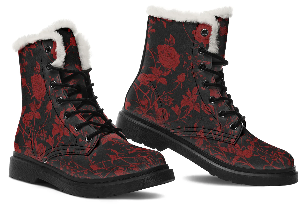 Blood Rose Romance Winter Boots - Image 5