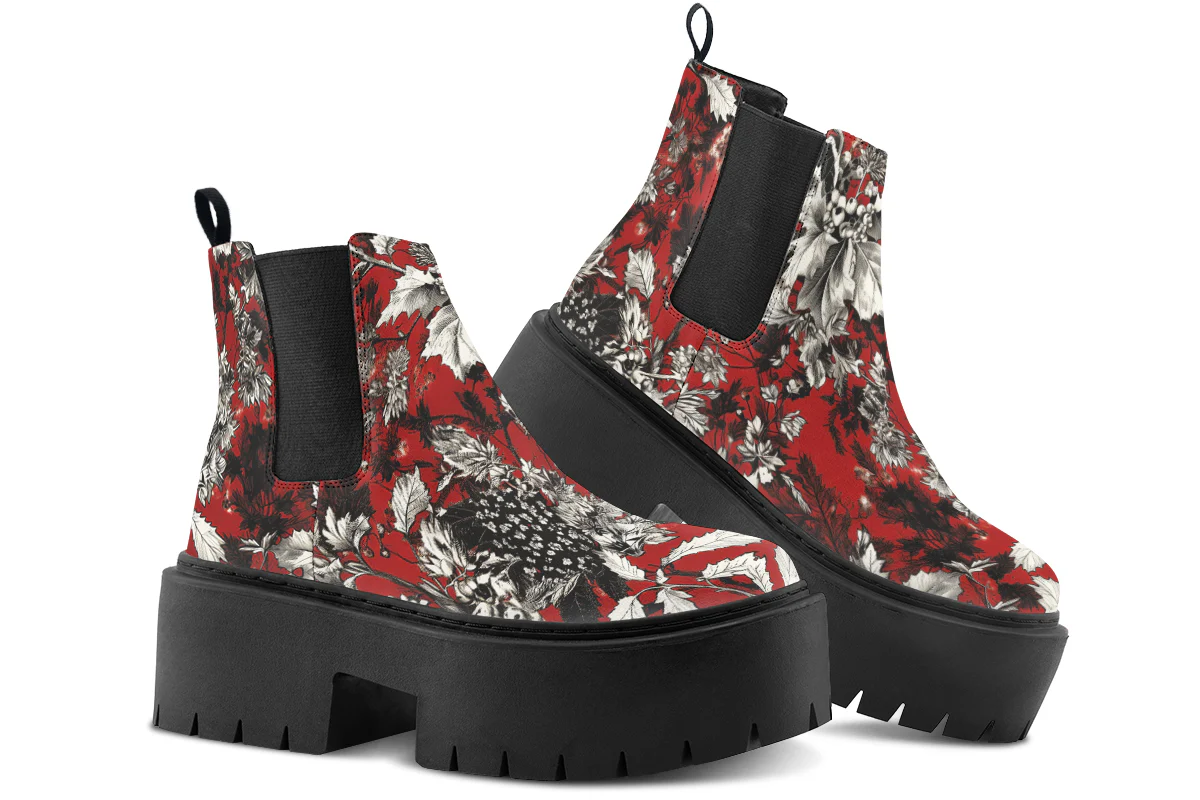 Bloodflower Platform Chelsea Boots - Image 4