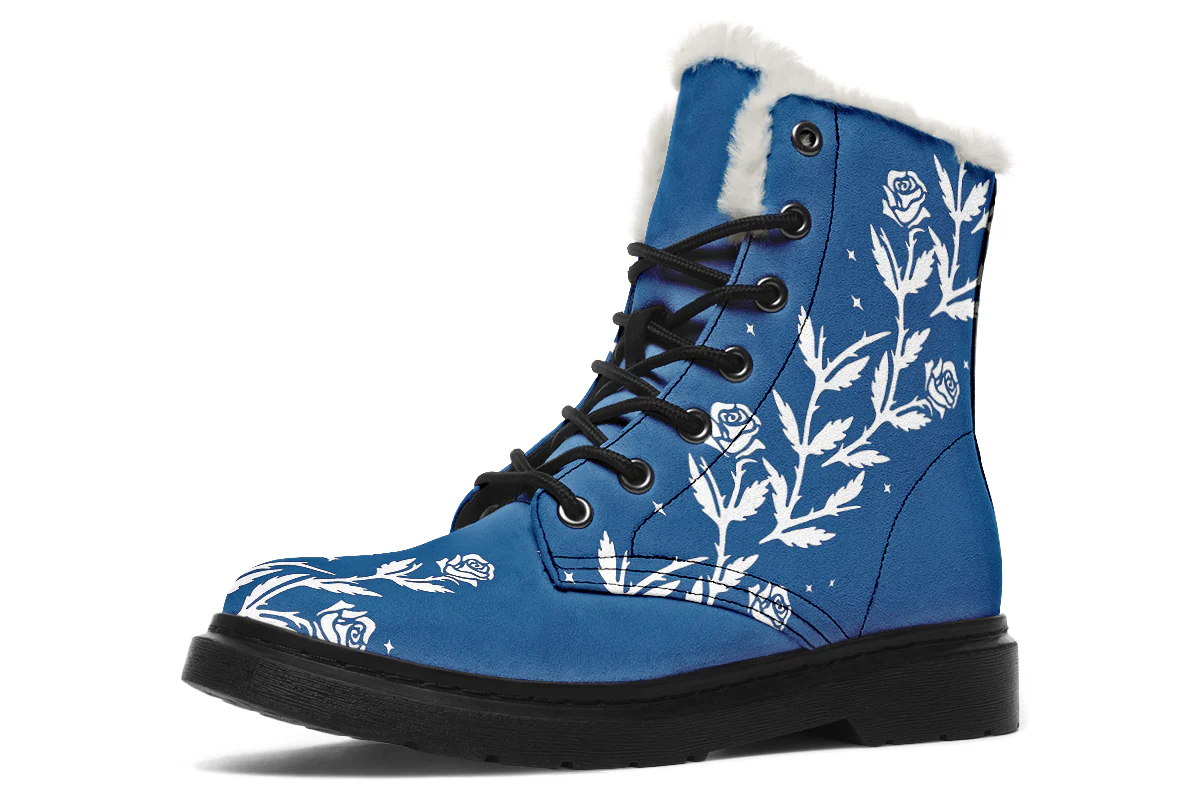 Blue Black Widow Winter Boots