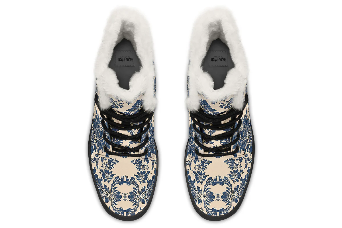 Blue Faded Regal Winter Boots - Image 7