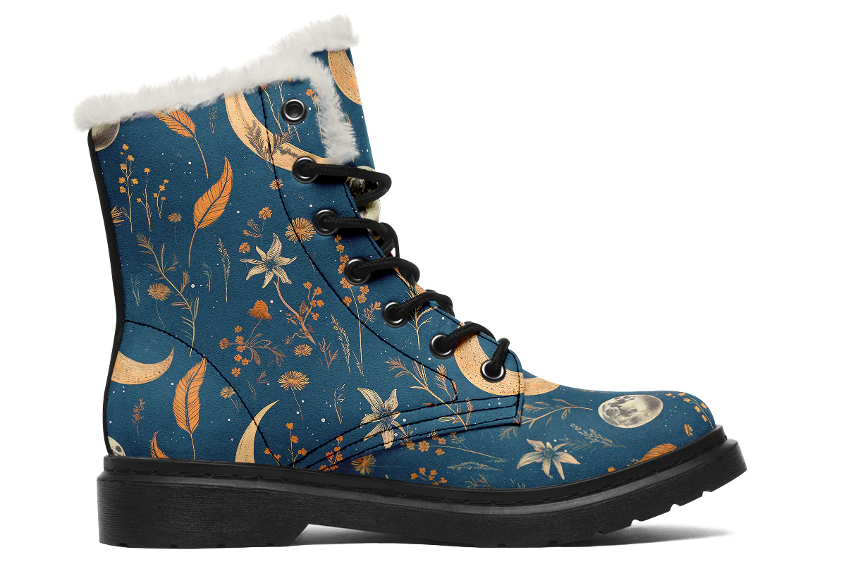 Blue Moonlit Botanica Winter Boots - Image 2