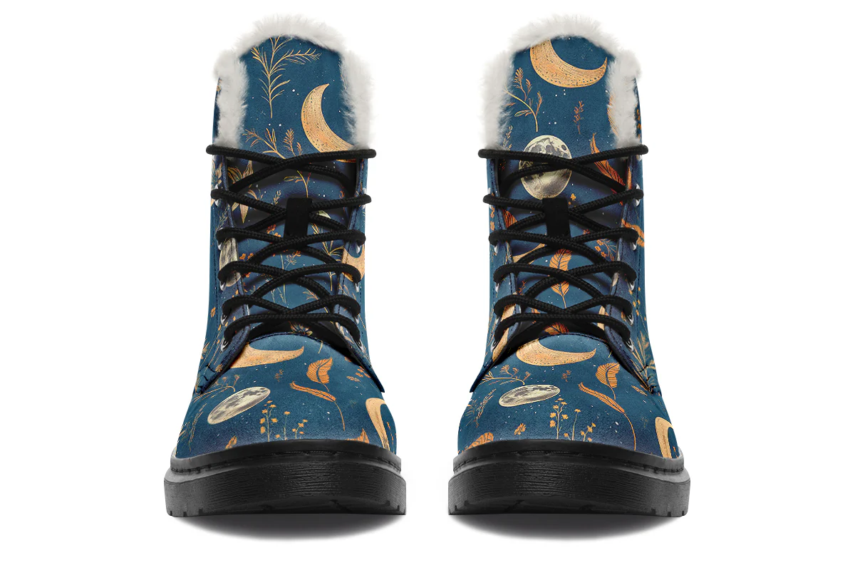 Blue Moonlit Botanica Winter Boots - Image 3