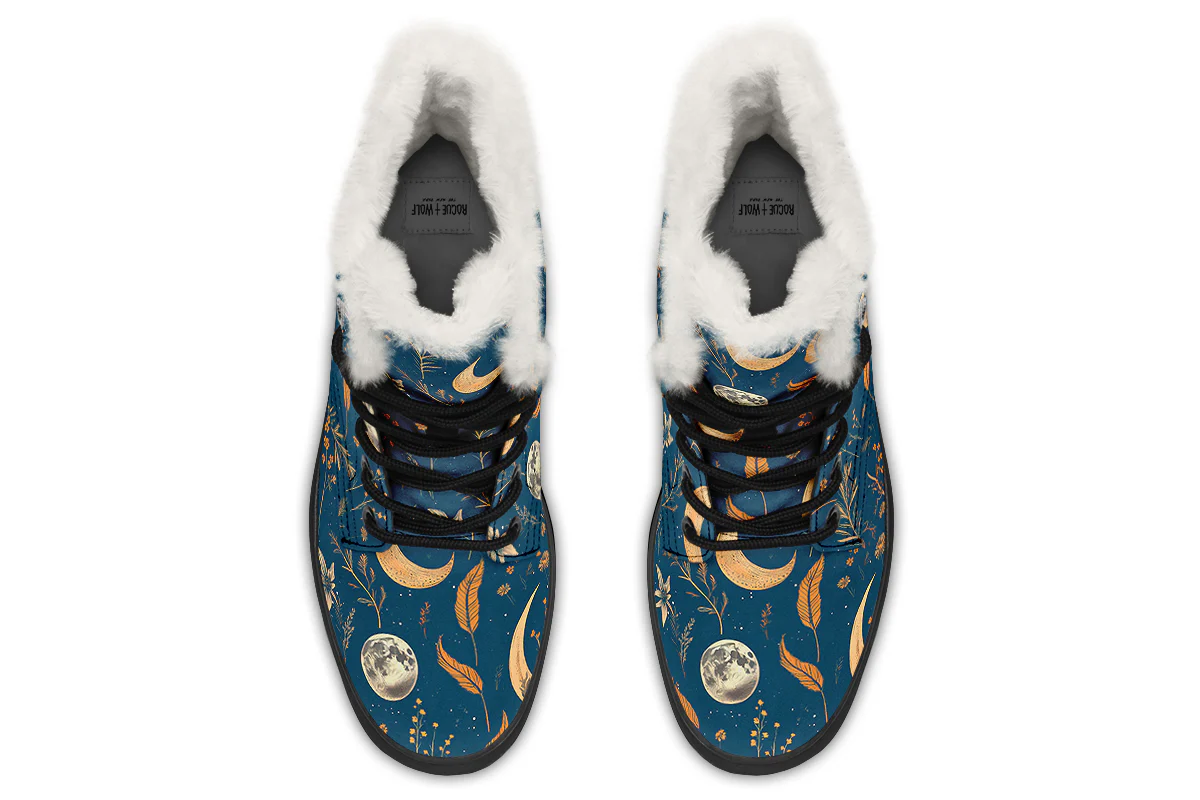 Blue Moonlit Botanica Winter Boots - Image 7