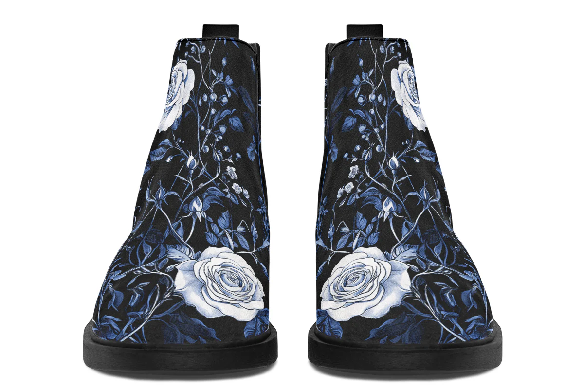 Blue Rose Romance Chelsea Boots - Image 4