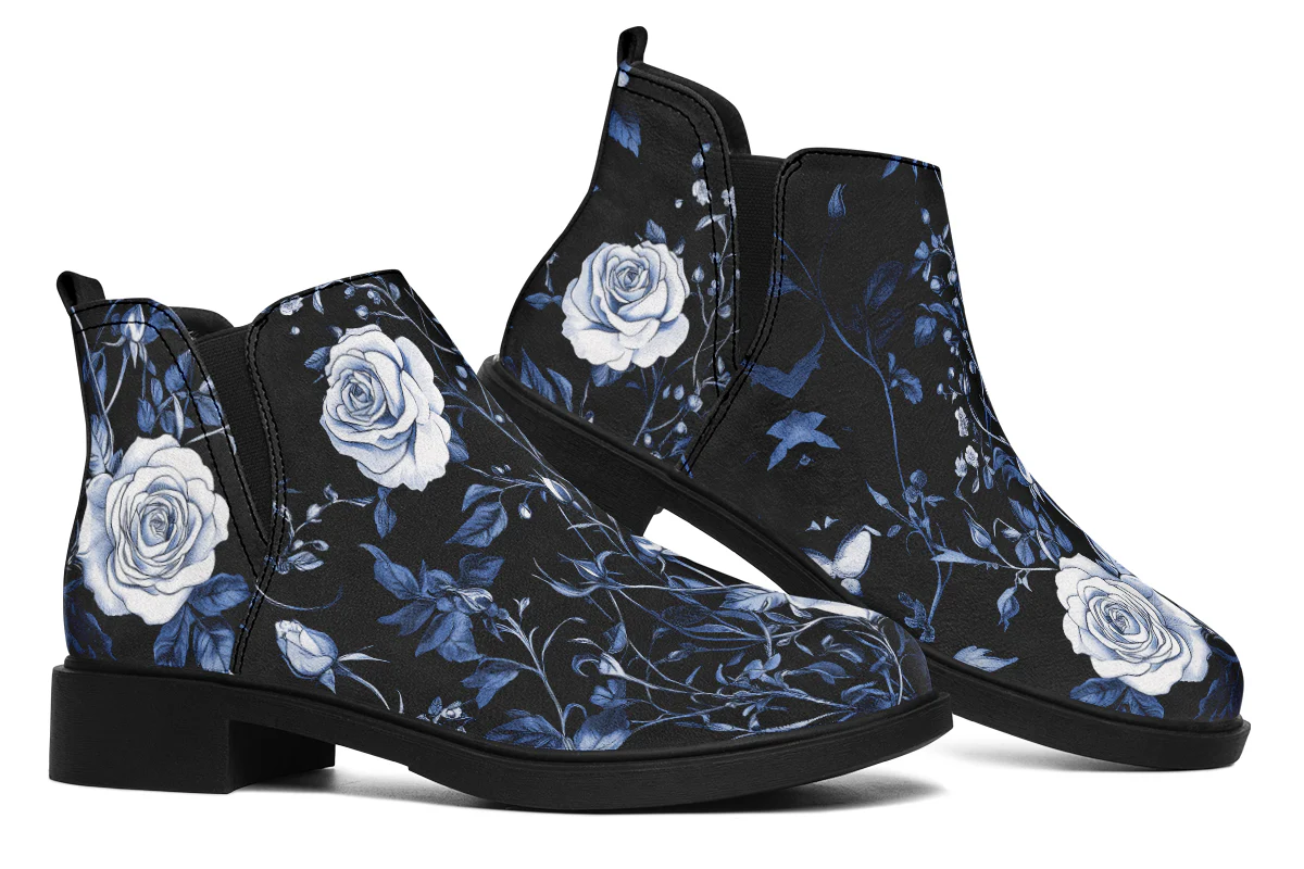 Blue Rose Romance Chelsea Boots - Image 7