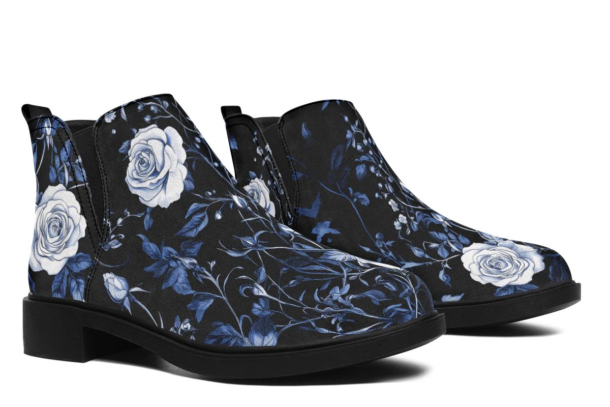 Blue Rose Romance Chelsea Boots - Image 8