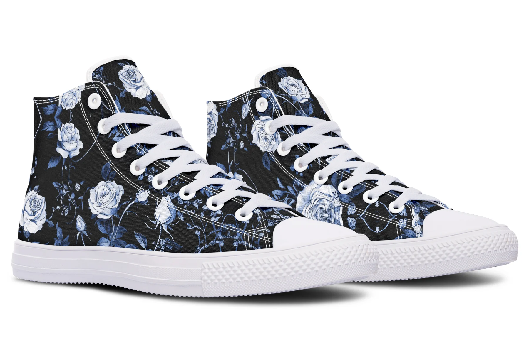 Blue Rose Romance High Tops - Image 13