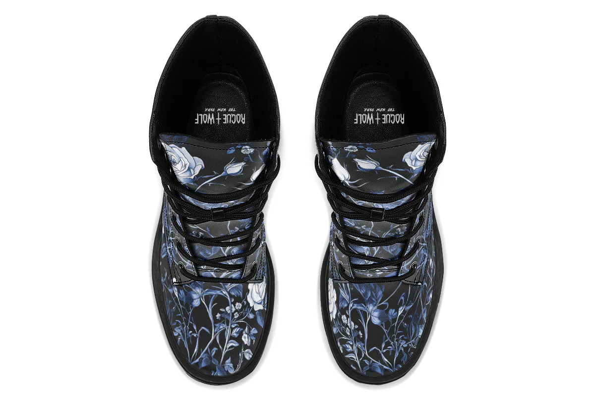 Blue Rose Romance Platform Boots - Image 8