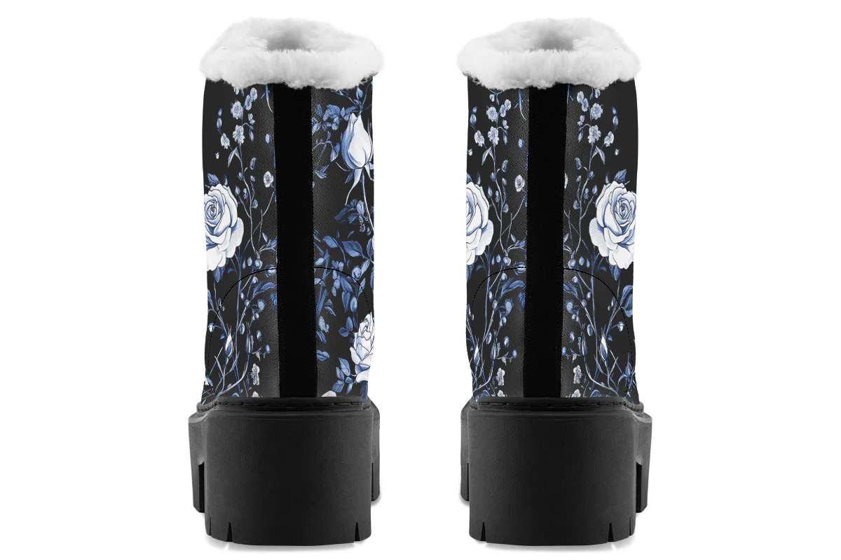 Blue Rose Romance Platform Winter Boots - Image 6