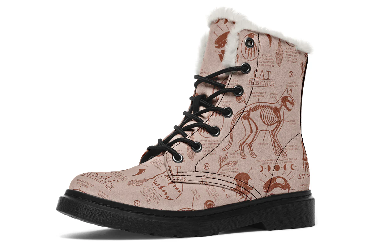 Blush Cat Study Winter Boots