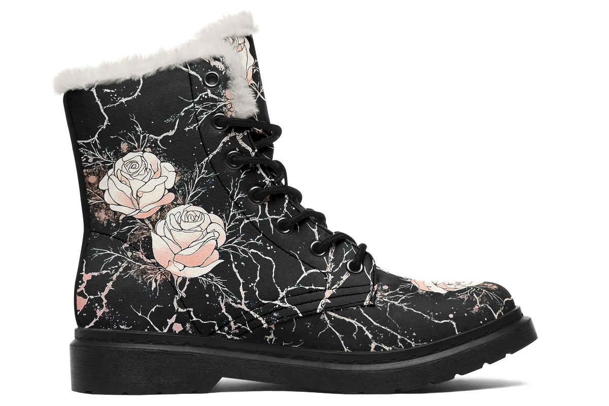 Blush Kintsugi Rose Winter Boots - Image 2