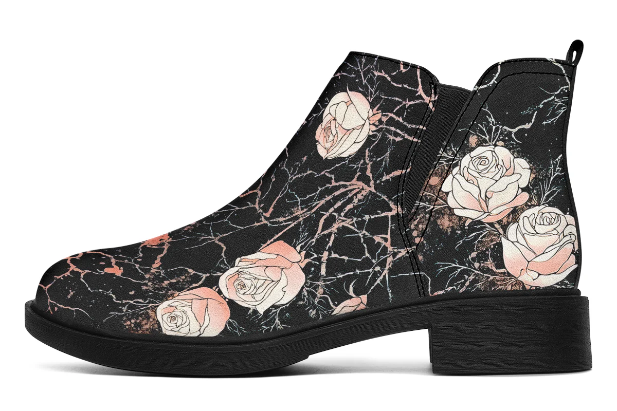 Blush Kintsugi Rose Chelsea Boots
