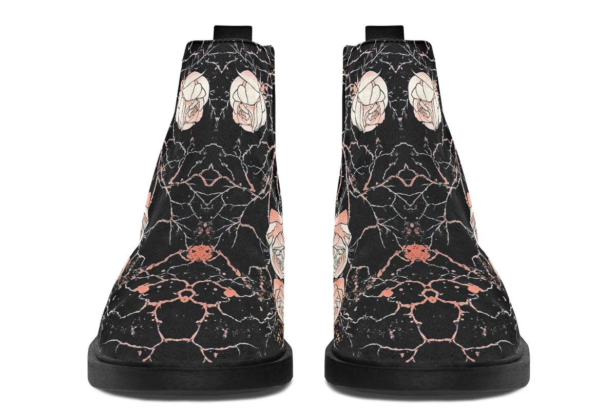 Blush Kintsugi Rose Chelsea Boots - Image 4