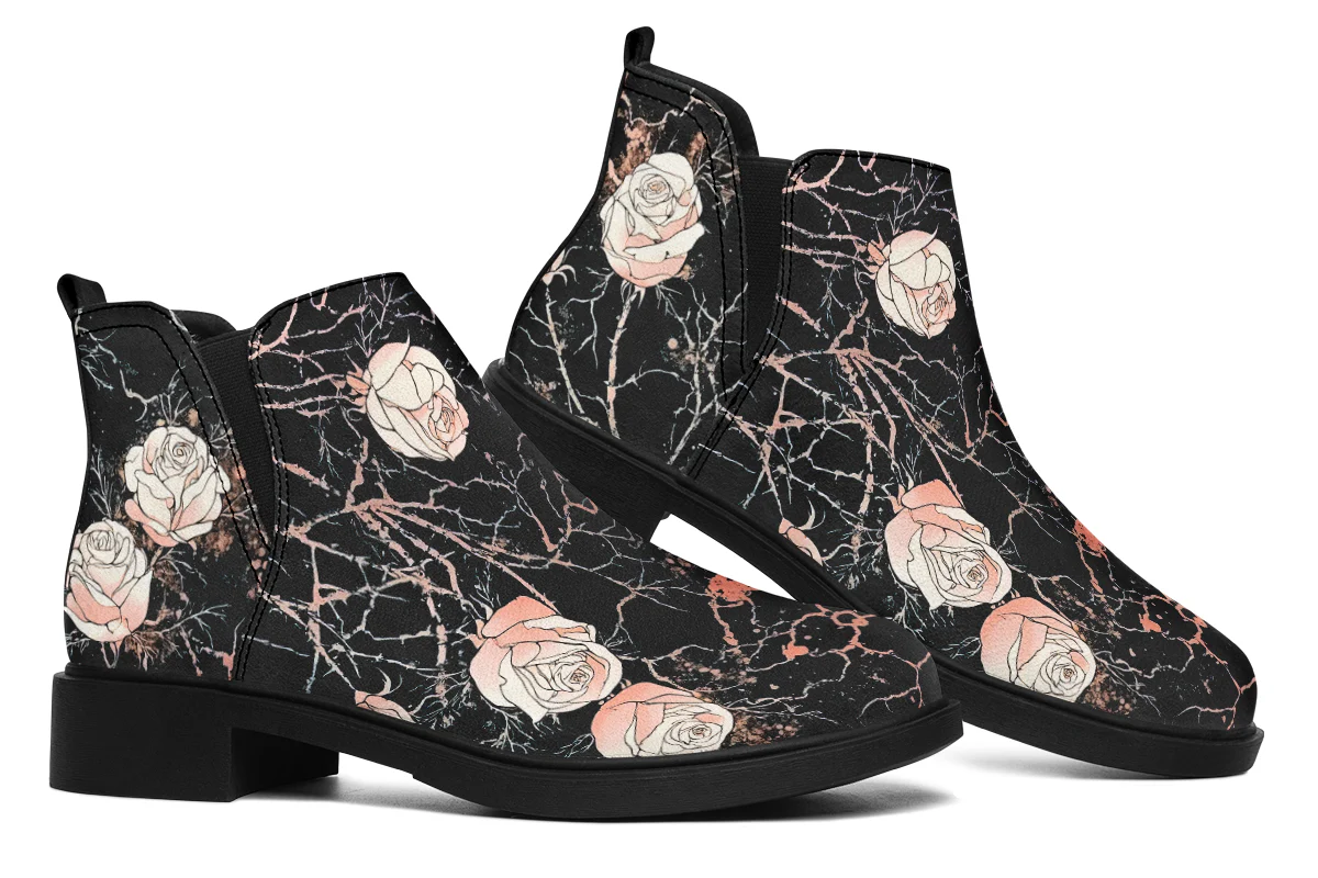 Blush Kintsugi Rose Chelsea Boots - Image 7